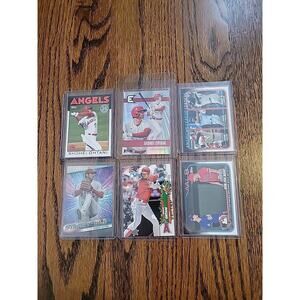 Shohei Ohtani Baseball Card Lot 6 Cards Los Angeles Angels Dodgers Topps Insert